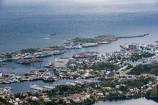 Lofoten. Insel Austvågøya. Svolvær Berge. Berg Tuva