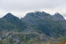 Lofoten. Insel Austvågøya. Svolvær Berge. Berg Tuva