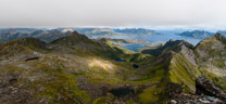 Lofoten. Insel Austvågøya. Svolvær Berge. Berg Blatinden