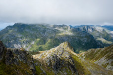Lofoten. Insel Austvågøya. Svolvær Berge. Berg Blatinden