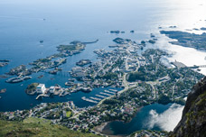 Lofoten. Insel Austvågøya. Svolvær Berge. Berg Blatinden