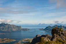 Lofoten. Insel Austvågøya. Svolvær Berge. Berg Blatinden