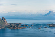Lofoten. Insel Austvågøya. Svolvær Berge. Berg Blatinden