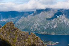 Lofoten. Insel Austvågøya. Svolvær Berge. Berg Blatinden