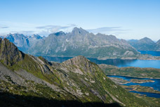 Lofoten. Insel Austvågøya. Svolvær Berge. Berg Blatinden