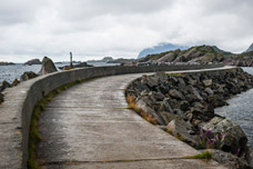 Lofoten. Insel Austvågøya. Stadt Svolvær. Mole