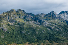 Lofoten. Insel Austvågøya. Berg Glomtinden