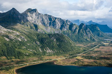 Lofoten. Insel Austvågøya. Berg Glomtinden