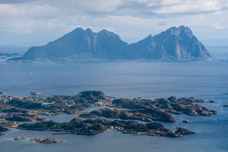 Lofoten. Insel Austvågøya. Berg Glomtinden