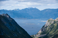 Lofoten. Insel Austvågøya. Berg Glomtinden