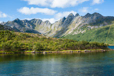 Lofoten. Insel Austvågøya. Wanderung zum Berg Glomtinden