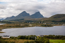 Lofoten. Insel Vestvågøy. Dorf Borge