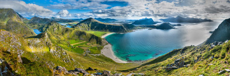 Lofoten. Vestvågøy. Berg Mannen