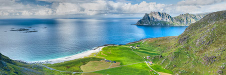 Lofoten. Vestvågøy. Berg Mannen