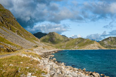 Lofoten. Vestvågøy. Um Berg Veggen
