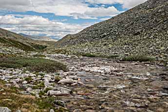 Rondane. Wanderweg: Bjørnholia-Rondvassbu