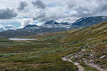Rondane. Wanderweg: Bjørnholia-Rondvassbu