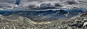 Rondane. Ausblick vom Berg Høgronden.