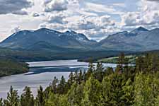 Rondane. Ausblick vom Atnsjøen