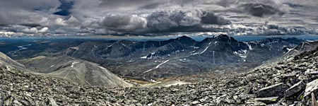 Rondane. Ausblick vom Berg Høgronden.