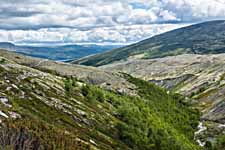 Rondane. Wanderweg: Bjørnholia-Rondvassbu