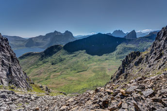 Svartevasstind. Zum Berg Inste Kongen