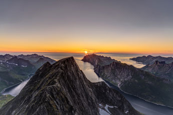 am Berg Breitinden. Sonnenuntergang