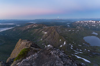 am Berg Breitinden. Vollmond