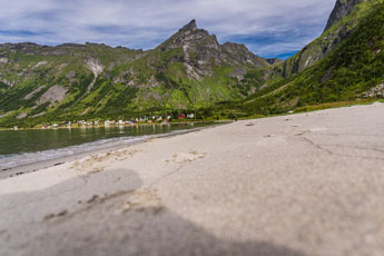 Steinfjord. Strand