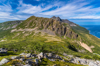 Aufstieg zum Plateau Kvænanstammen