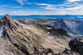 am Berg Kvænan. Blick nach Osten