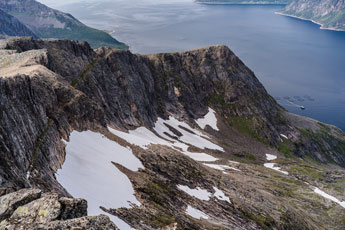 Blick zu nördlichen Abhängen Kvænan