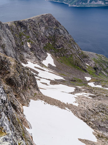 nördliche Abhänge Gebirge Kvænan