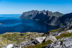 am Breitindvatnet. Blick zum Mefjorden