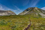 Blick zum Berg Lonketind