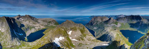 am Berg Lonketind. Blick nach Norden