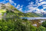 Blick zum Fjord Gryllefjord