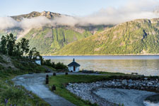 Fjordgård. Purkneset. Insel Senja