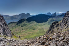 Svartevasstind. Zum Berg Inste Kongen