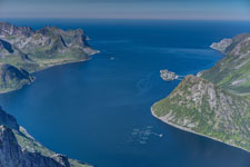 am Berg Keipen. Blick zum Øyfjord