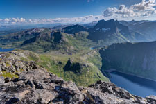 am Berg Grytetippen. Blick nach Süden