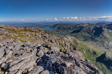 am Berg Grytetippen. Blick nach Osten