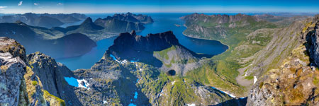 am Berg Grytetippen. Blick nach Norden