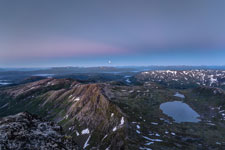 am Berg Breitinden. Vollmond
