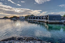 Dorf Hamn. Touristenhäuser