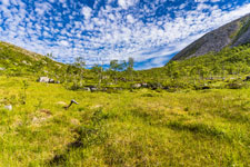 Aufstieg zum Berg Kvænan
