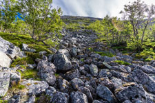 Aufstieg zum Plateau. Auf dem Wege zum Kvænan