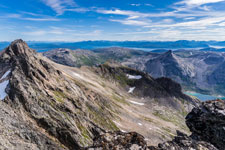 am Berg Kvænan. Blick nach Osten