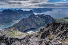am Berg Kvænan. Blick nach Süden