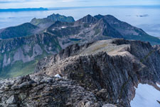 am Berg Kvænan. Blick nach Westen